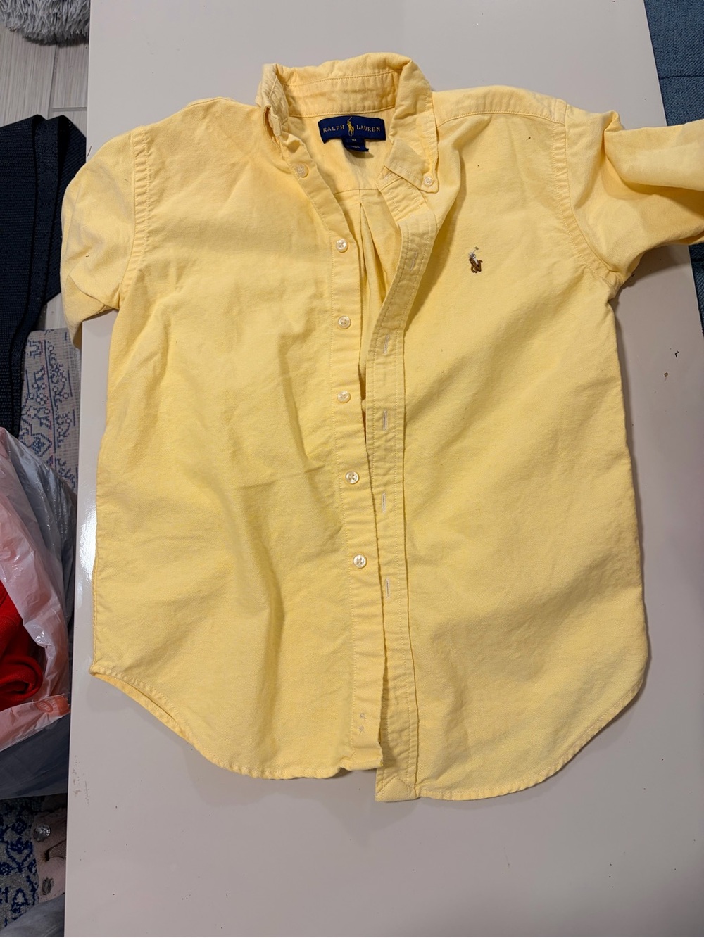 Ralph Lauren Boys Yellow Button-Up Shirt